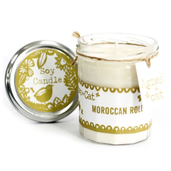 Marmeladenglas Kerze Moroccan Roll