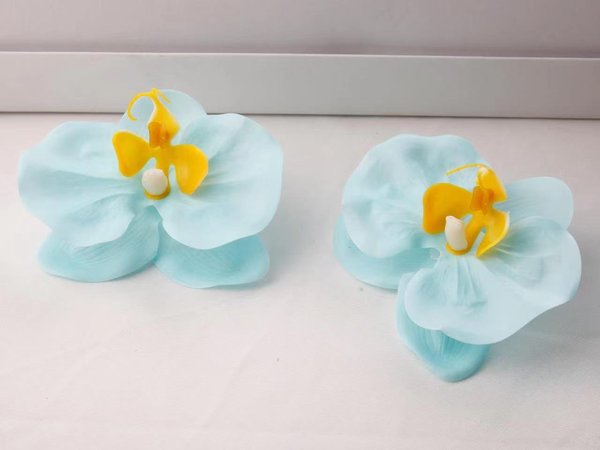 DIY Seifenblumen Orchidee Blau