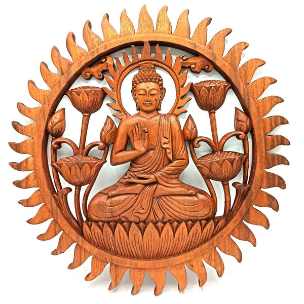 Buddha & Lotus Panel 40cm